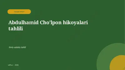 17_cholpon_hikoyalari — PPTX