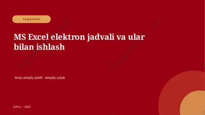 130_v2_ms_excel_elektron_jadvali_va_ular_bila — PPTX