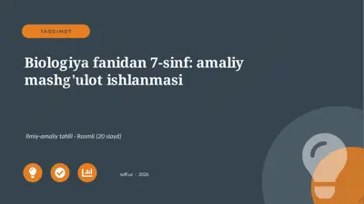 03239_biologiya_fanidan_7_sinf_amaliy_mashgulo — PPTX