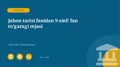 02600_jahon_tarixi_fanidan_9_sinf_fan_togaragi — PPTX