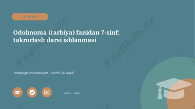 03068_odobnoma_tarbiya_fanidan_7_sinf_takrorla — PPTX