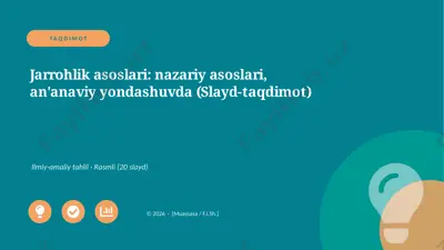 01371_jarrohlik_asoslari_nazariy_asoslari_anan — PPTX