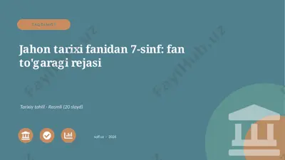 02598_jahon_tarixi_fanidan_7_sinf_fan_togaragi — PPTX