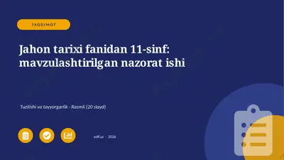 01504_jahon_tarixi_fanidan_11_sinf_mavzulashti — PPTX