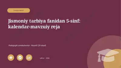 04162_jismoniy_tarbiya_fanidan_5_sinf_kalendar — PPTX