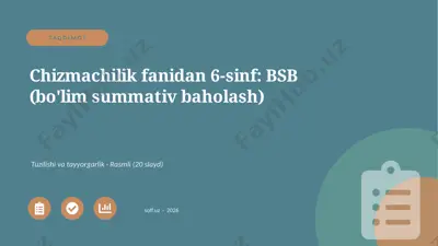 01778_chizmachilik_fanidan_6_sinf_bsb_bolim_su — PPTX