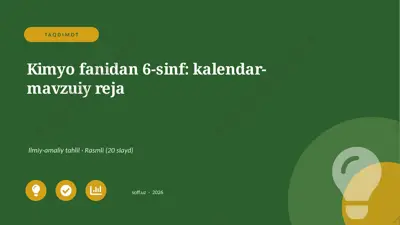 04086_kimyo_fanidan_6_sinf_kalendar_mavzuiy_re — PPTX