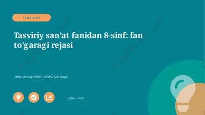 02691_tasviriy_sanat_fanidan_8_sinf_fan_togara — PPTX