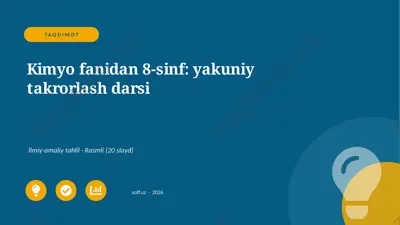 03670_kimyo_fanidan_8_sinf_yakuniy_takrorlash_ — PPTX