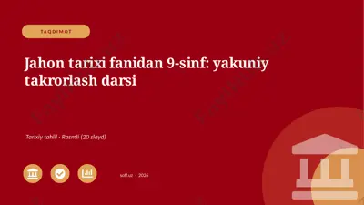 03645_jahon_tarixi_fanidan_9_sinf_yakuniy_takr — PPTX