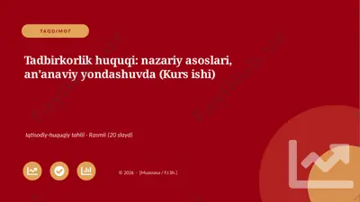 00715_tadbirkorlik_huquqi_nazariy_asoslari_ana — PPTX