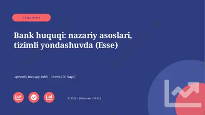 04443_bank_huquqi_nazariy_asoslari_tizimli_yon — PPTX