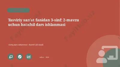 04567_tasviriy_sanat_fanidan_3_sinf_2_mavzu_uc — PPTX