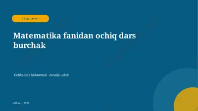 125_v2_matematika_fanidan_ochiq_dars_burchak — PPTX