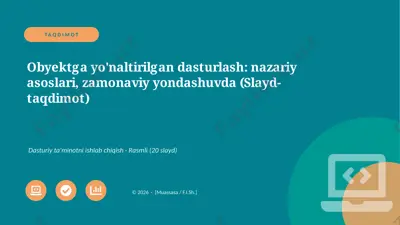 02671_obyektga_yonaltirilgan_dasturlash_nazari — PPTX