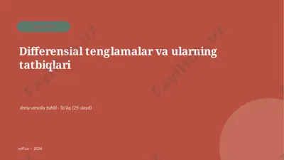 0372_v2_differensial_tenglamalar_va_ularni — PPTX