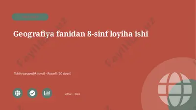 00327_geografiya_fanidan_8_sinf_loyiha_ishi — PPTX