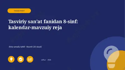 04154_tasviriy_sanat_fanidan_8_sinf_kalendar_m — PPTX