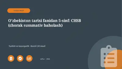 01909_ozbekiston_tarixi_fanidan_5_sinf_chsb_ch — PPTX