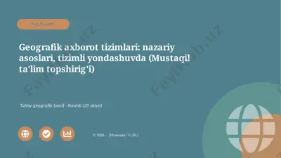 05428_geografik_axborot_tizimlari_nazariy_asos — PPTX