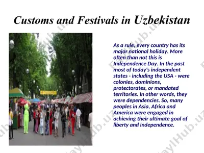 customs and festivals in uzbekistan — PPT