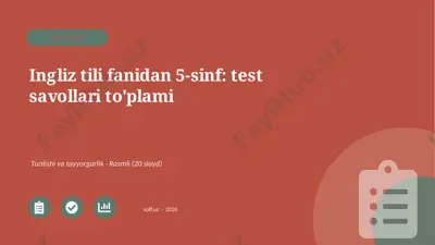 01257_ingliz_tili_fanidan_5_sinf_test_savollar — PPTX