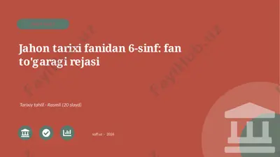 02597_jahon_tarixi_fanidan_6_sinf_fan_togaragi — PPTX