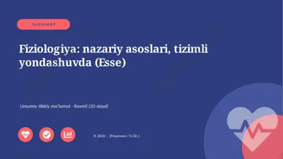 05003_fiziologiya_nazariy_asoslari_tizimli_yon — PPTX