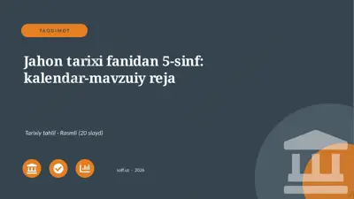 04059_jahon_tarixi_fanidan_5_sinf_kalendar_mav — PPTX