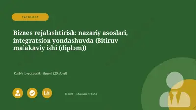 06136_biznes_rejalashtirish_nazariy_asoslari — PPTX
