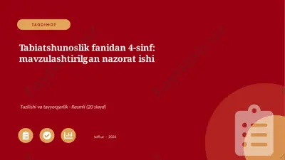 01545_tabiatshunoslik_fanidan_4_sinf_mavzulash — PPTX