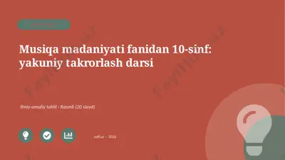 03727_musiqa_madaniyati_fanidan_10_sinf_yakuni — PPTX