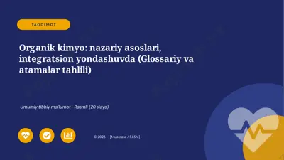 07234_organik_kimyo_nazariy_asoslari_integrats — PPTX