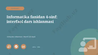 03468_informatika_fanidan_4_sinf_interfaol_dar — PPTX