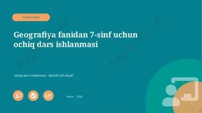 0121_v1_geografiya_fanidan_7_sinf_uchun_oc — PPTX