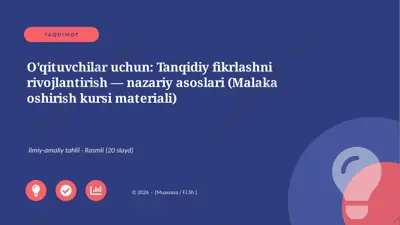 00033_oqituvchilar_uchun_tanqidiy_fikrlashni — PPTX