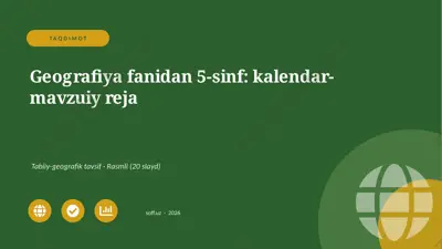 04066_geografiya_fanidan_5_sinf_kalendar_mavzu — PPTX