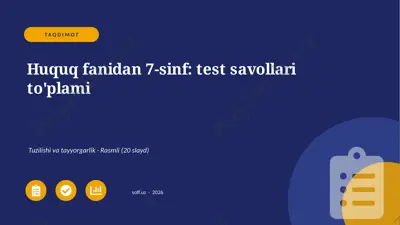 01414_huquq_fanidan_7_sinf_test_savollari_topl — PPTX