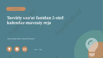 04148_tasviriy_sanat_fanidan_2_sinf_kalendar_m — PPTX