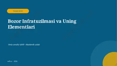 170_v1_bozor_infratuzilmasi_va_uning_elementl — PPTX