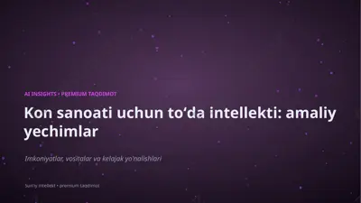1355_kon_sanoati_uchun_toda_intellekti_amaliy_yechi — PPTX