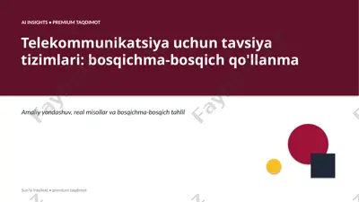 0615_telekommunikatsiya_uchun_tavsiya_tizimlari_bos — PPTX