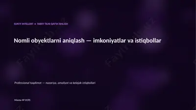 0194_nomli_obyektlarni_aniqlash_imkoniyatlar_va_ist — PPTX