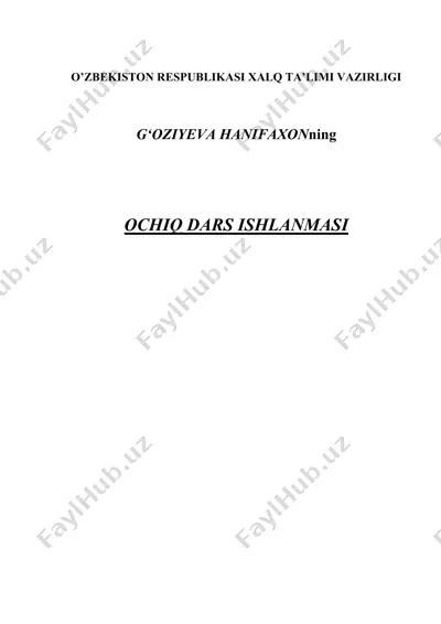 bir xil maxrajli kasrlarni qo’shish va ayirish — DOC