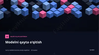 0528_modelni_qayta_oqitish — PPTX