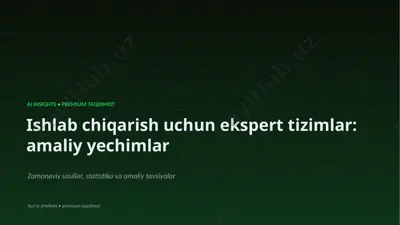 1102_ishlab_chiqarish_uchun_ekspert_tizimlar_amaliy — PPTX