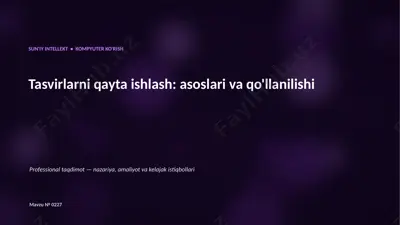 0226_tasvirlarni_qayta_ishlash_asoslari_va_qollanil — PPTX