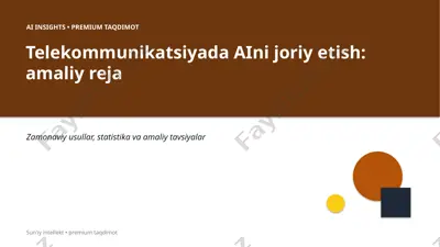 0956_telekommunikatsiyada_aini_joriy_etish_amaliy_r — PPTX