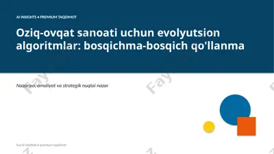 0588_oziq_ovqat_sanoati_uchun_evolyutsion_algoritml — PPTX
