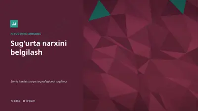 0443_sugurta_narxini_belgilash — PPTX